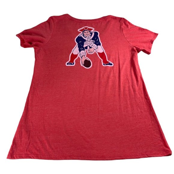 NFL Team Nike New England Patriots Shirt Sz XL Red V-Neck Top Short-Sleeve - Picture 9 of 9